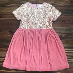 Mini Boden Velvet Sequins Party Dress